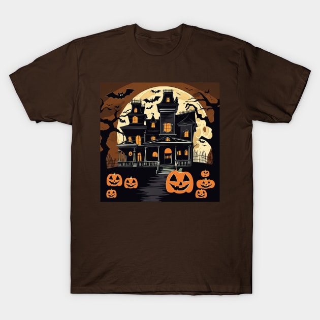 Haunted House Vintage T-Shirt by socialart